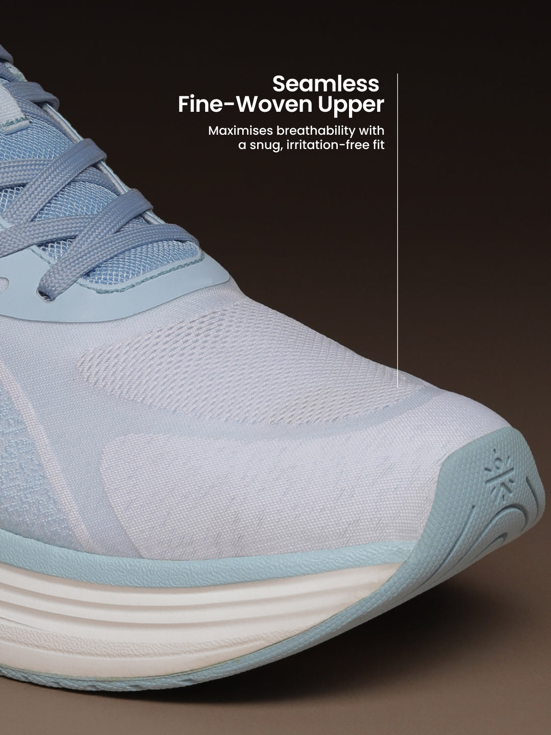 cult Men's FlexRide Running Shoes - Ice Blue/White