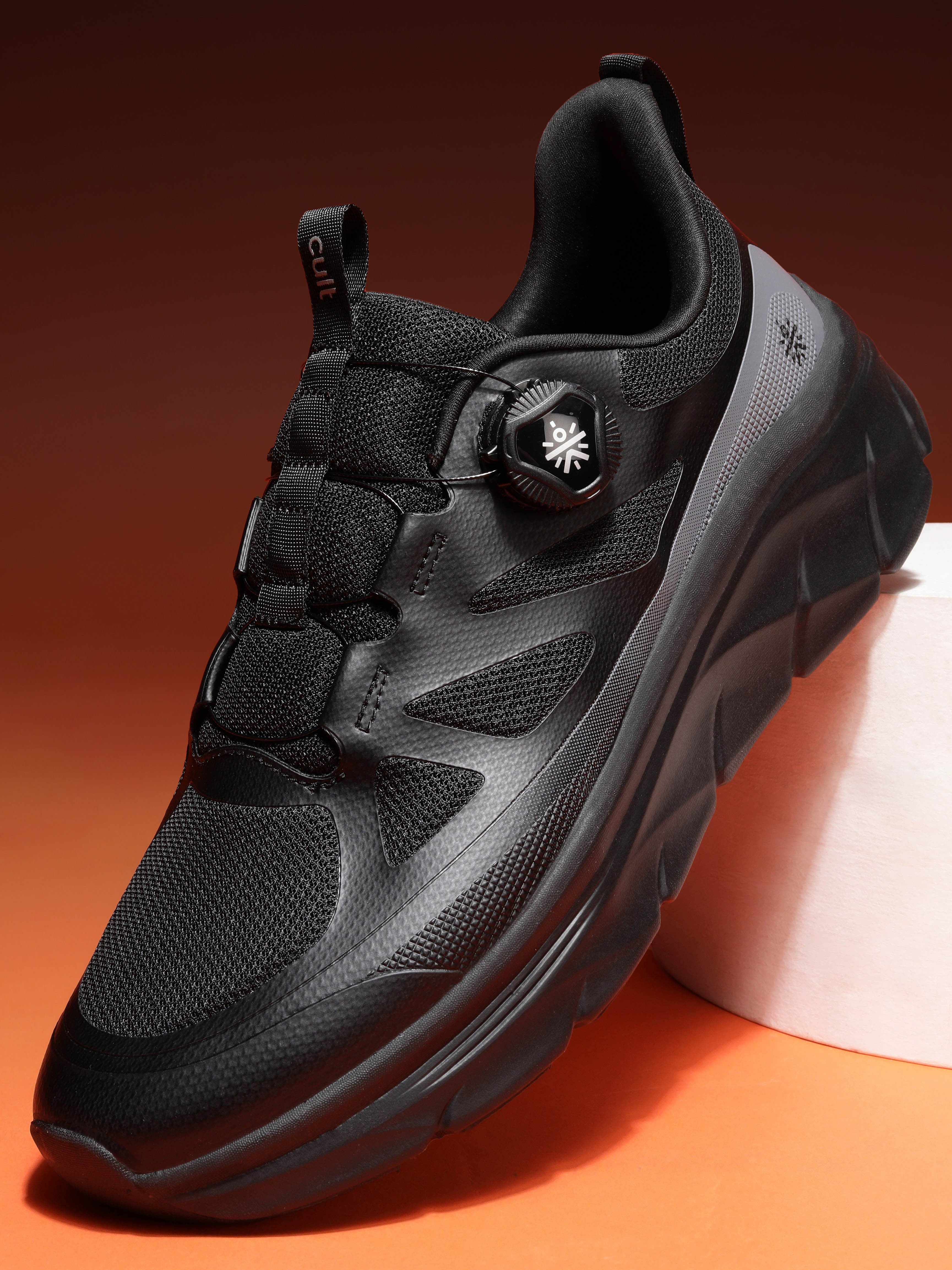 cult Men's AeroSprint Running Shoes - Black/D.Grey