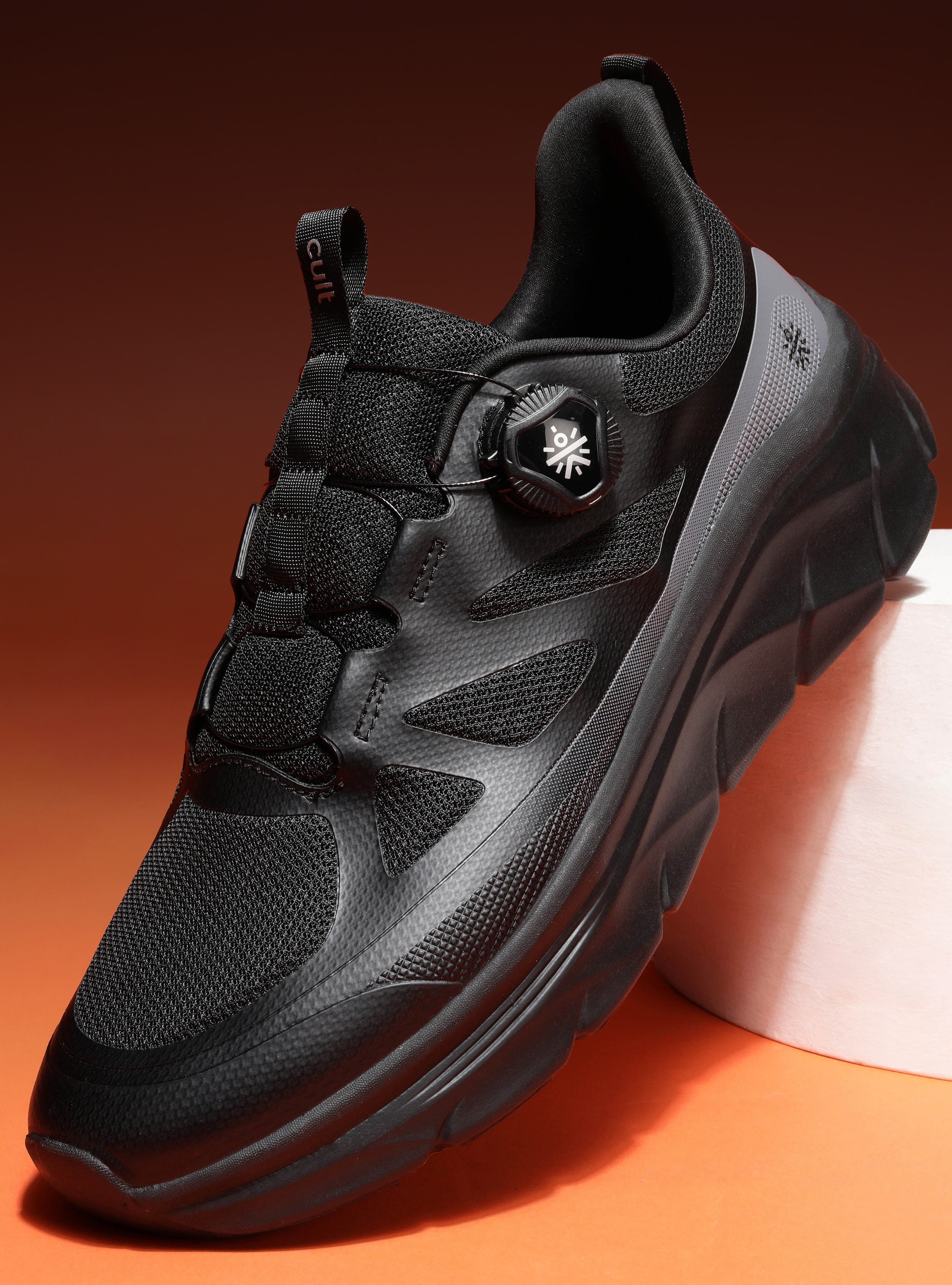 cult Men's AeroSprint Running Shoes - Black/D.Grey