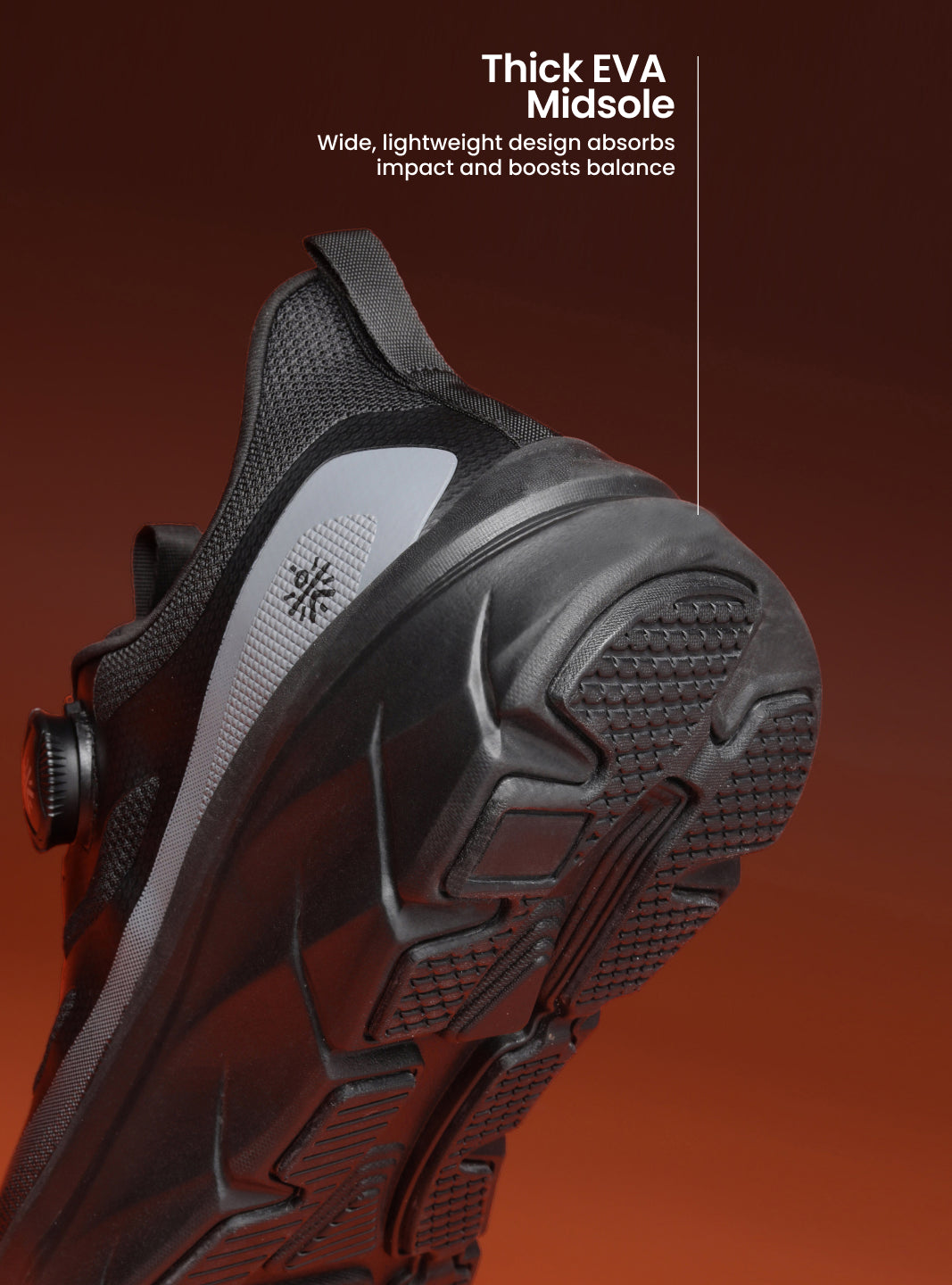 cult Men's AeroSprint Running Shoes - Black/D.Grey