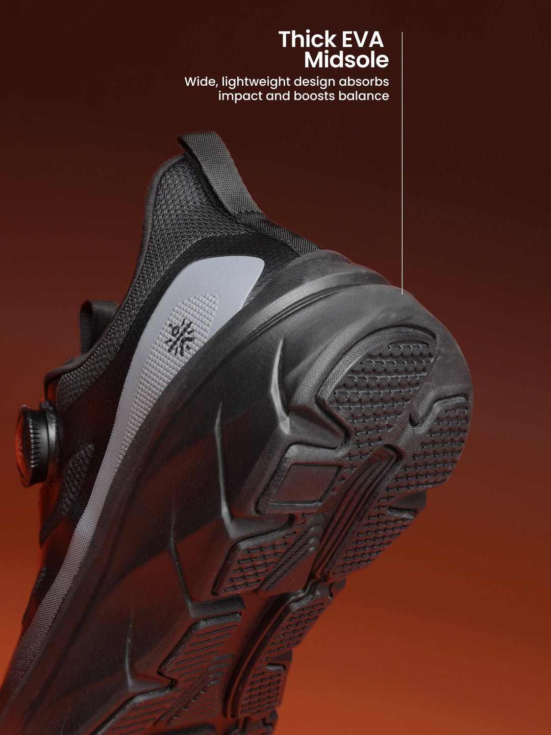 cult Men's AeroSprint Walking Shoes - Black/D.Grey