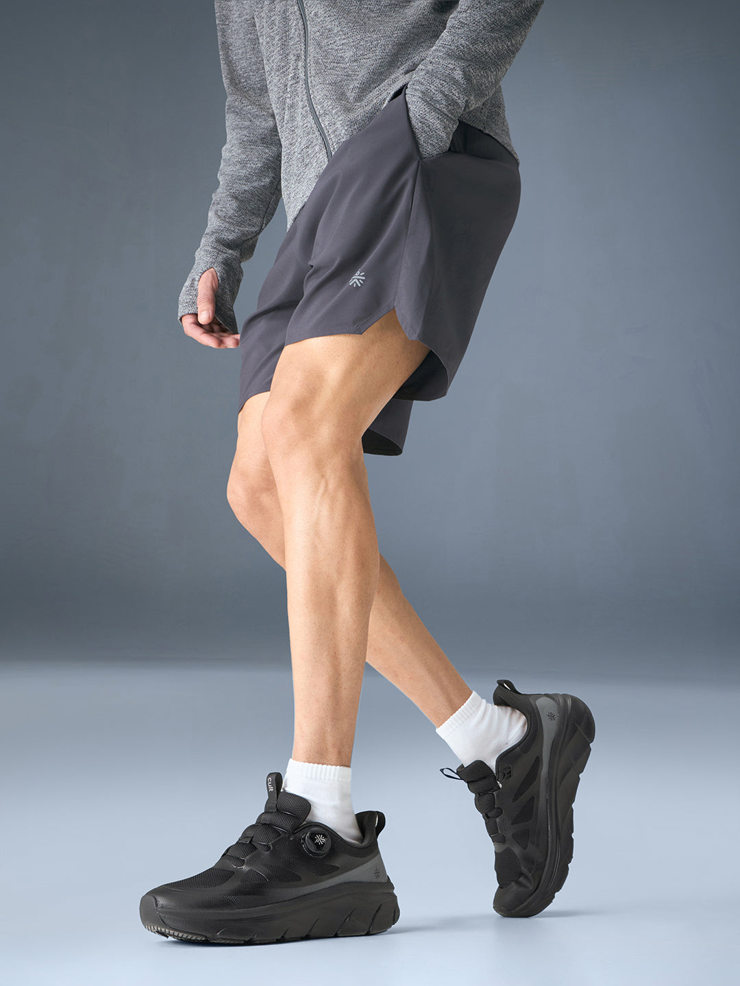 cult Men's AeroSprint Walking Shoes - Black/D.Grey