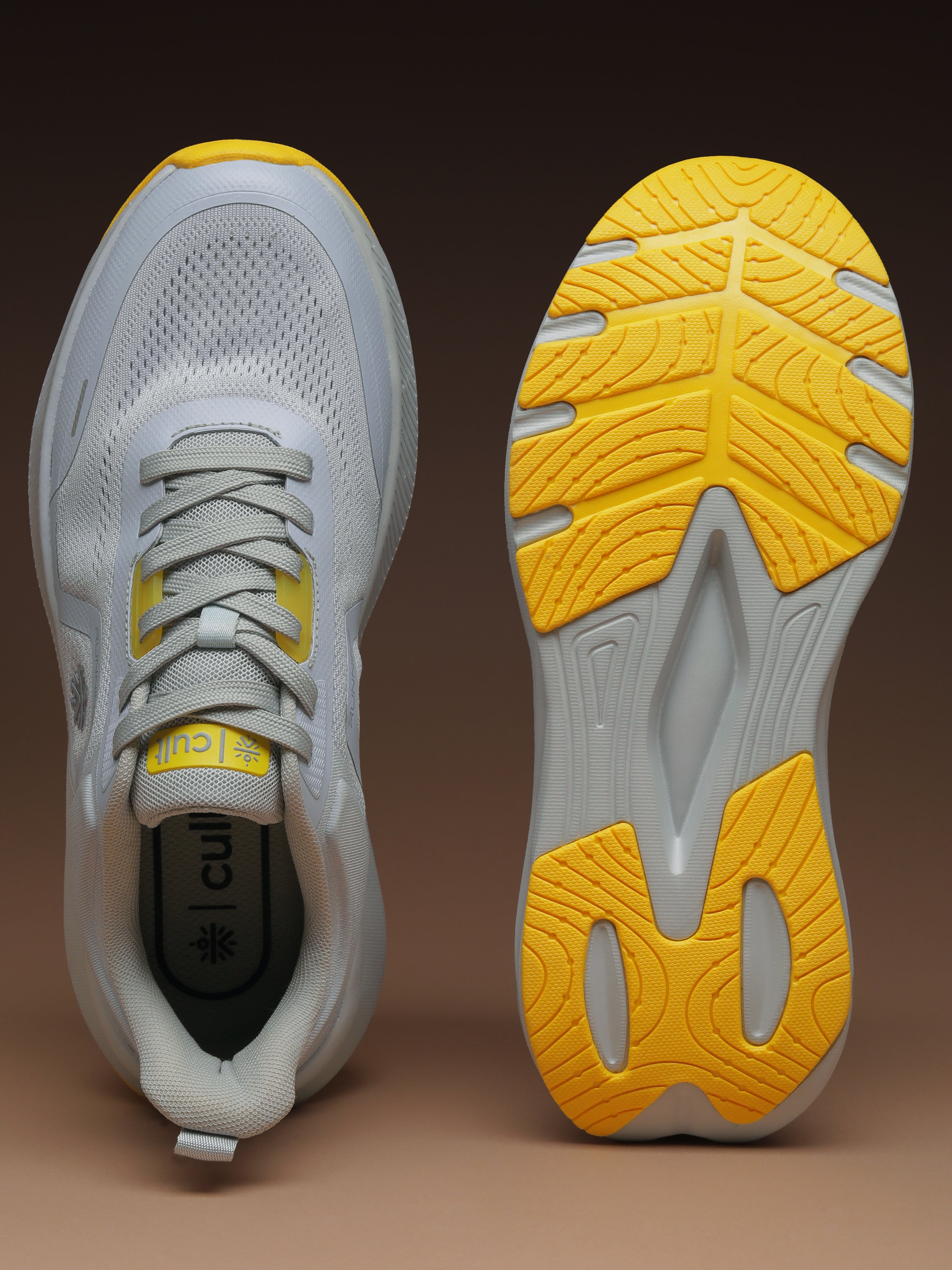 cult Women's ActiveBoost Running Shoes - Grey/Mustard