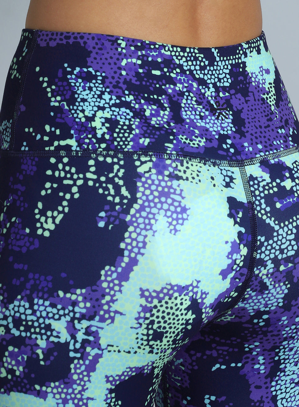 Women's Navy Printed Train All Day COMFlex Tights