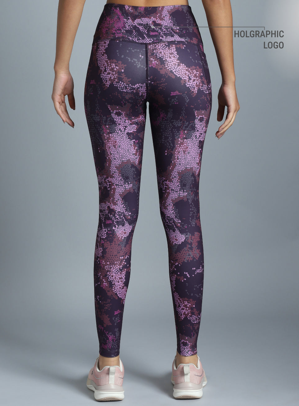 Women's Plum Printed Train All Day COMFlex Tights