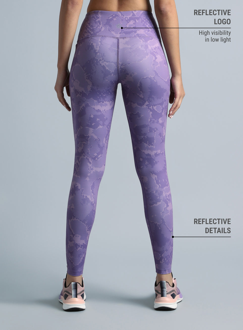 Women's Purple Pacer AOP Comflex Tights