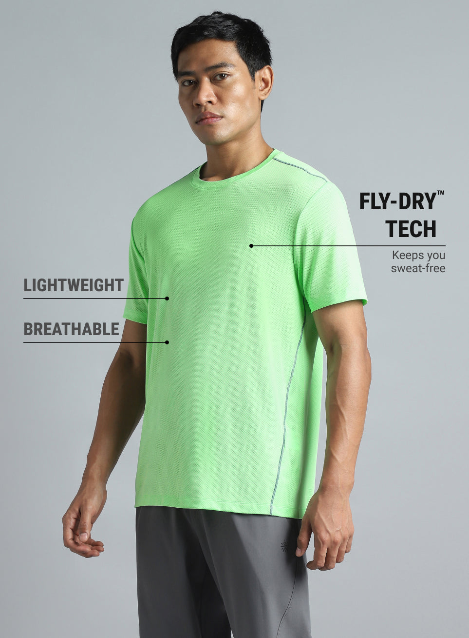 Men's Lime Train Day Essential T-shirt