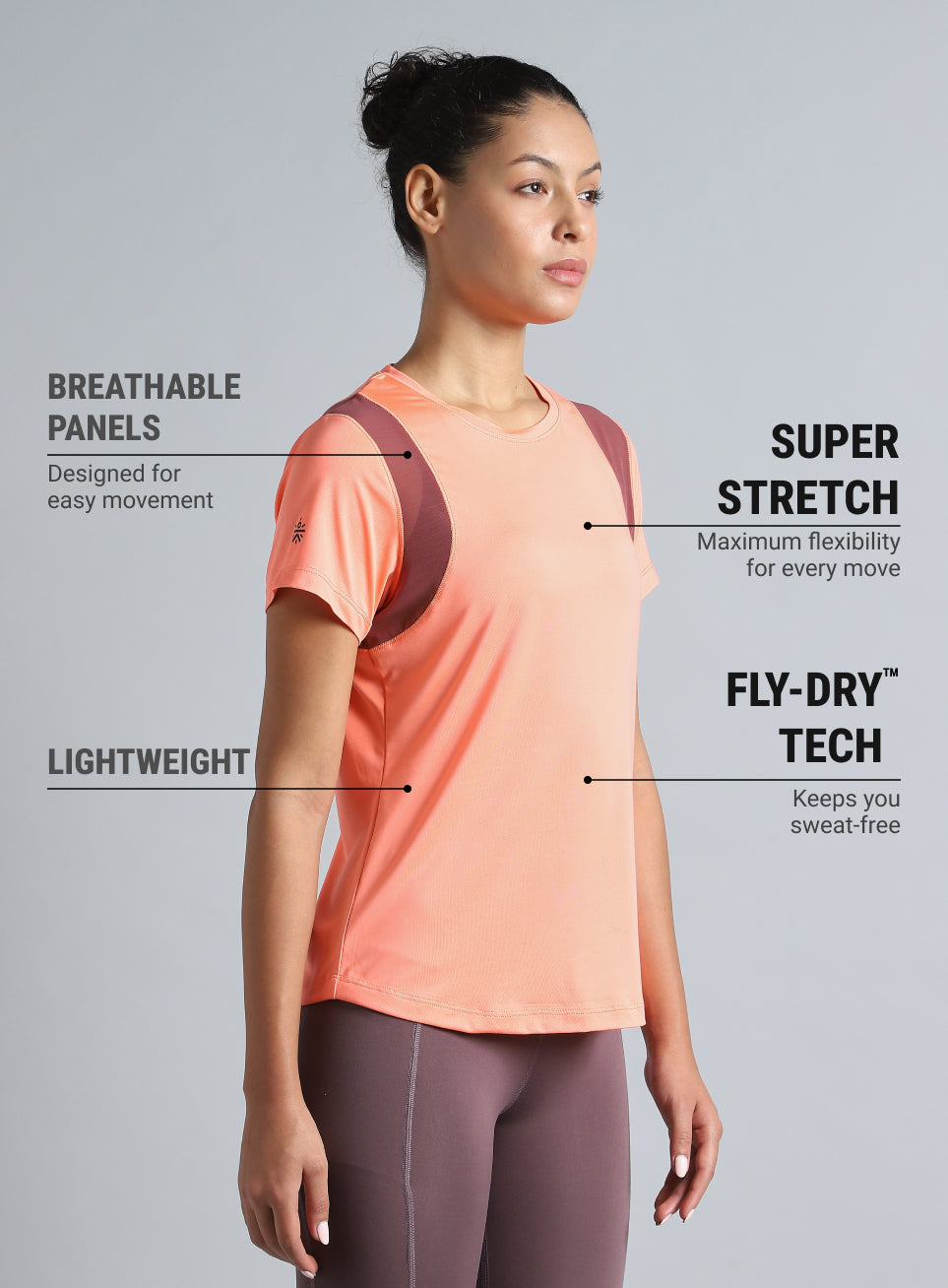 Women's Coral Train Day Essential Top