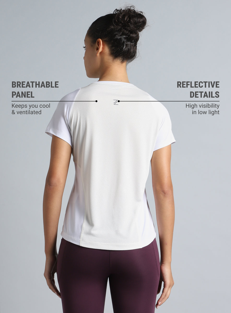 Women's White The Racer Pacer Top