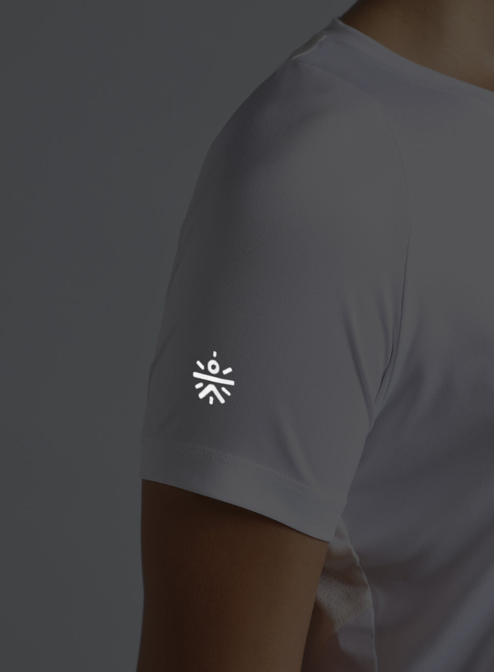 Women's White The Racer Pacer Top