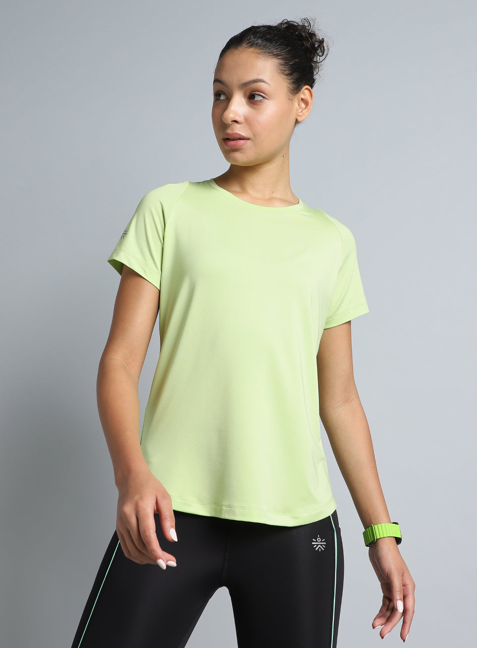 Women's Lime The Racer Pacer Top