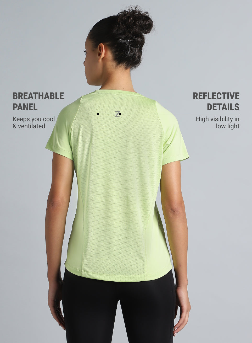 Women's Lime The Racer Pacer Top