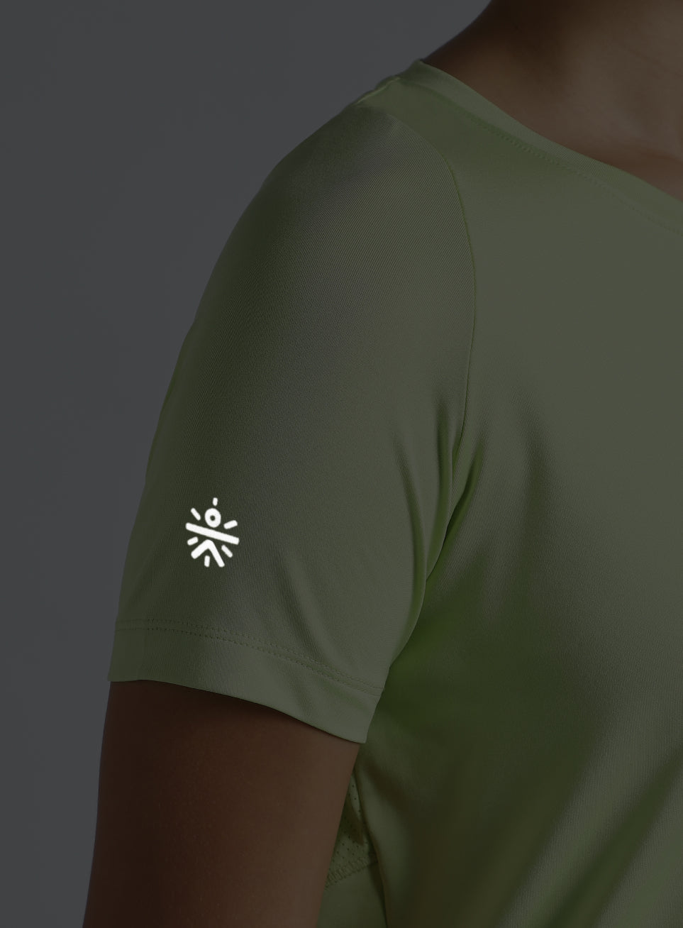 Women's Lime The Racer Pacer Top