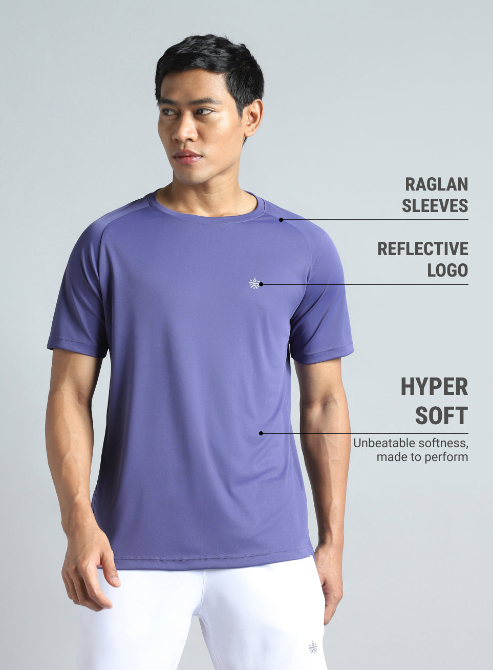 Men's Purple Running Club Graphic T-shirt