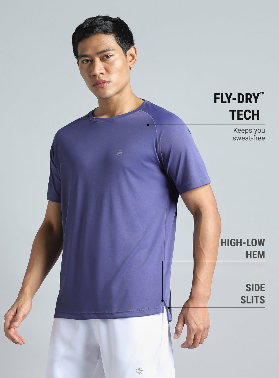 Men's Purple Running Club Graphic T-shirt