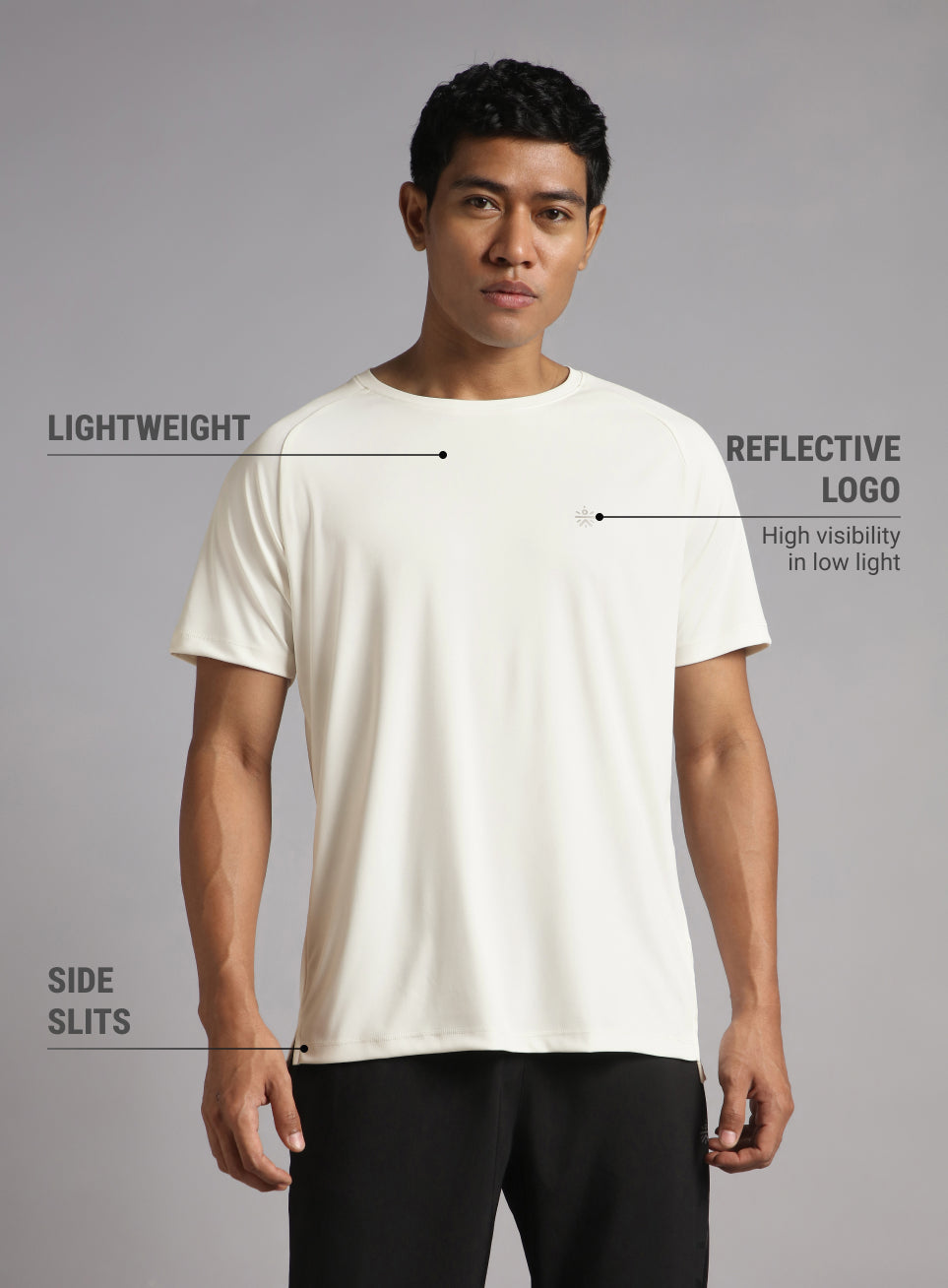 Men's White Running Club Graphic T-shirt