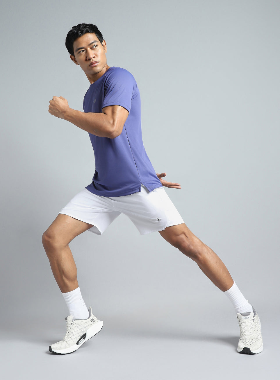 Men's White Iconic Running Shorts