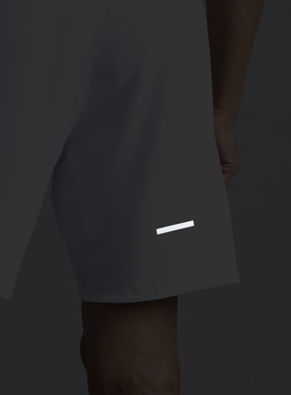 Men's White Iconic Running Shorts