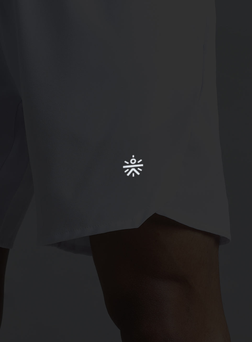 Men's White Iconic Running Shorts