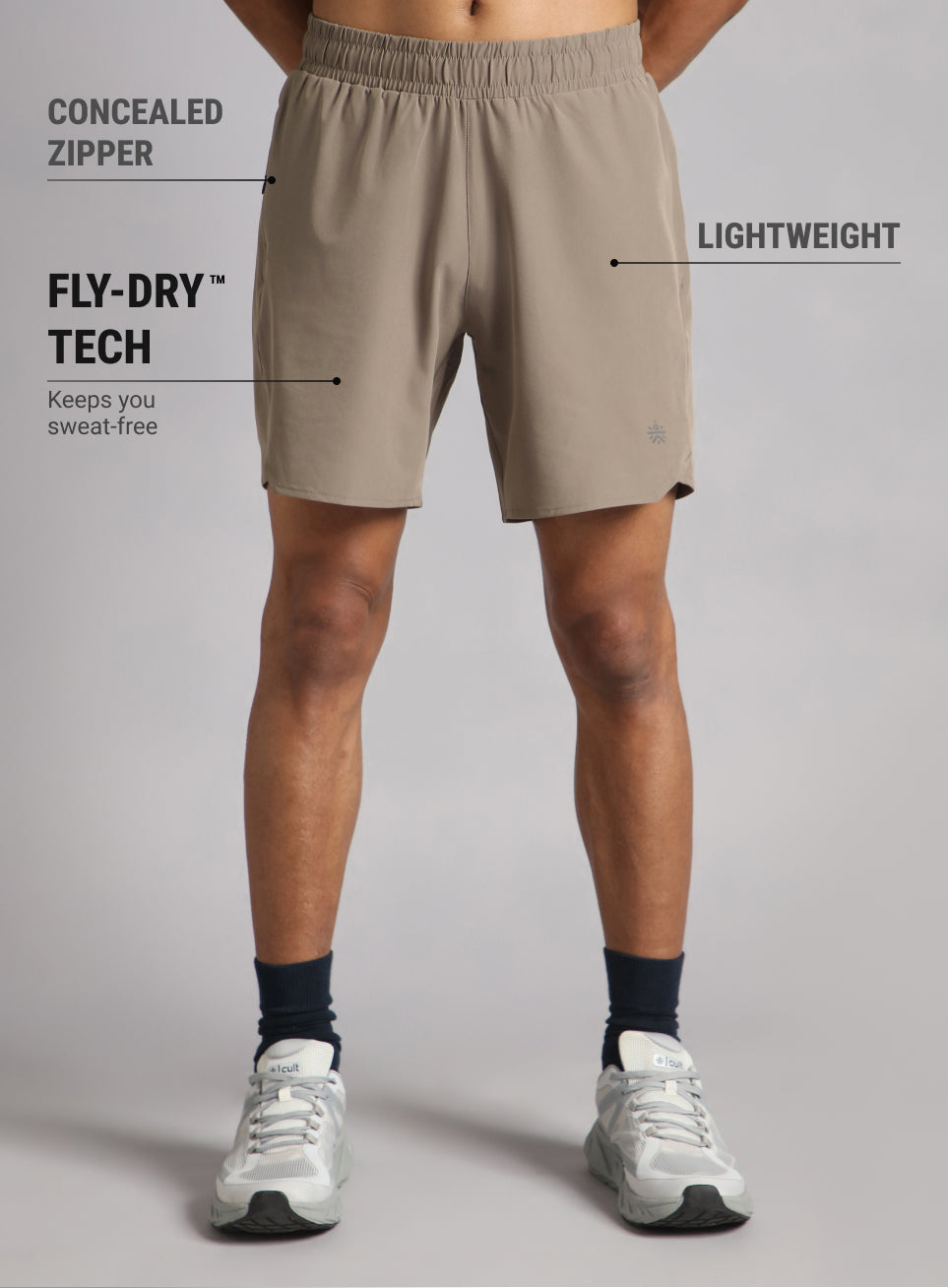 Men's Brown Iconic Running Shorts