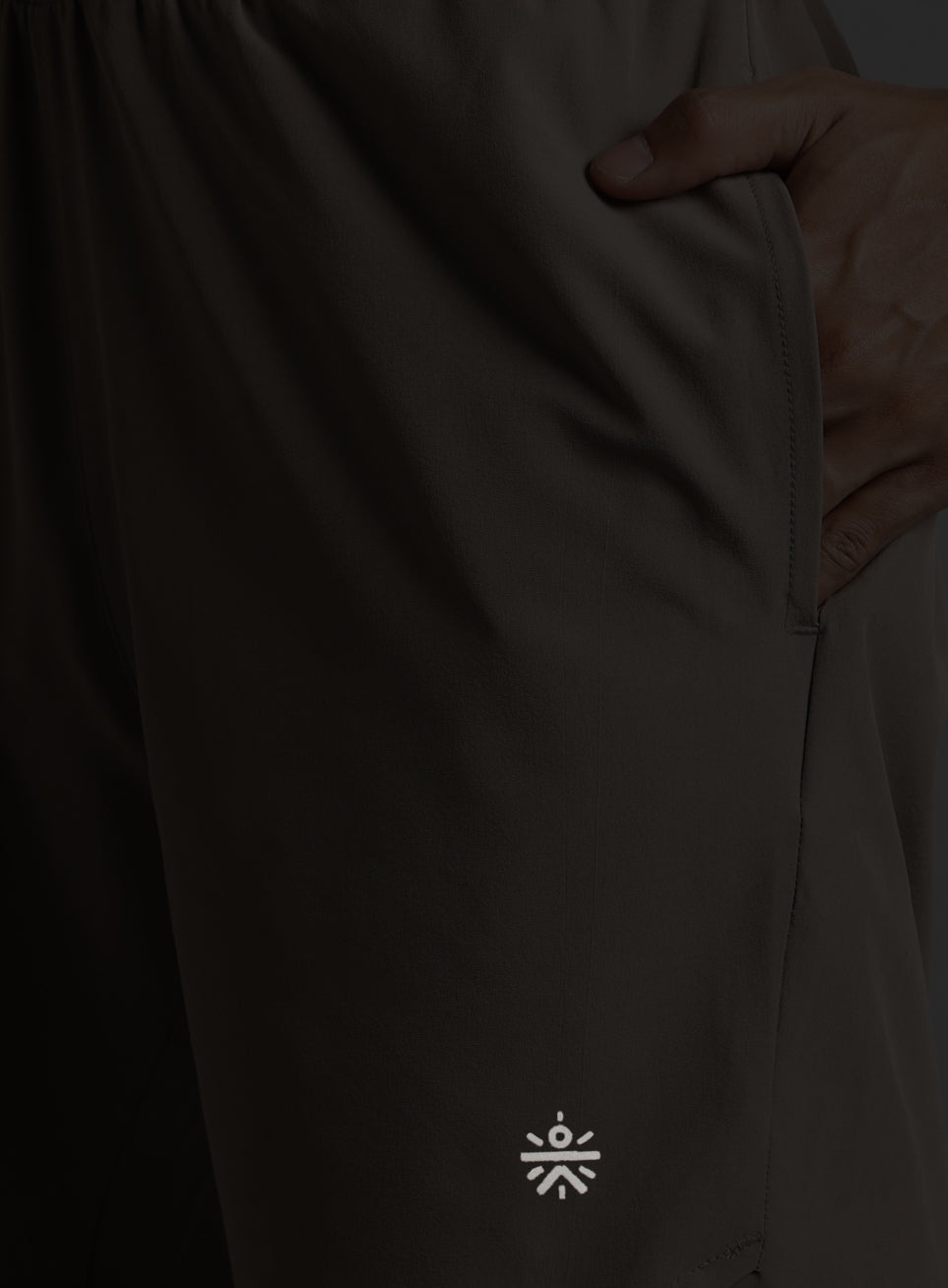 Men's Brown Iconic Running Shorts