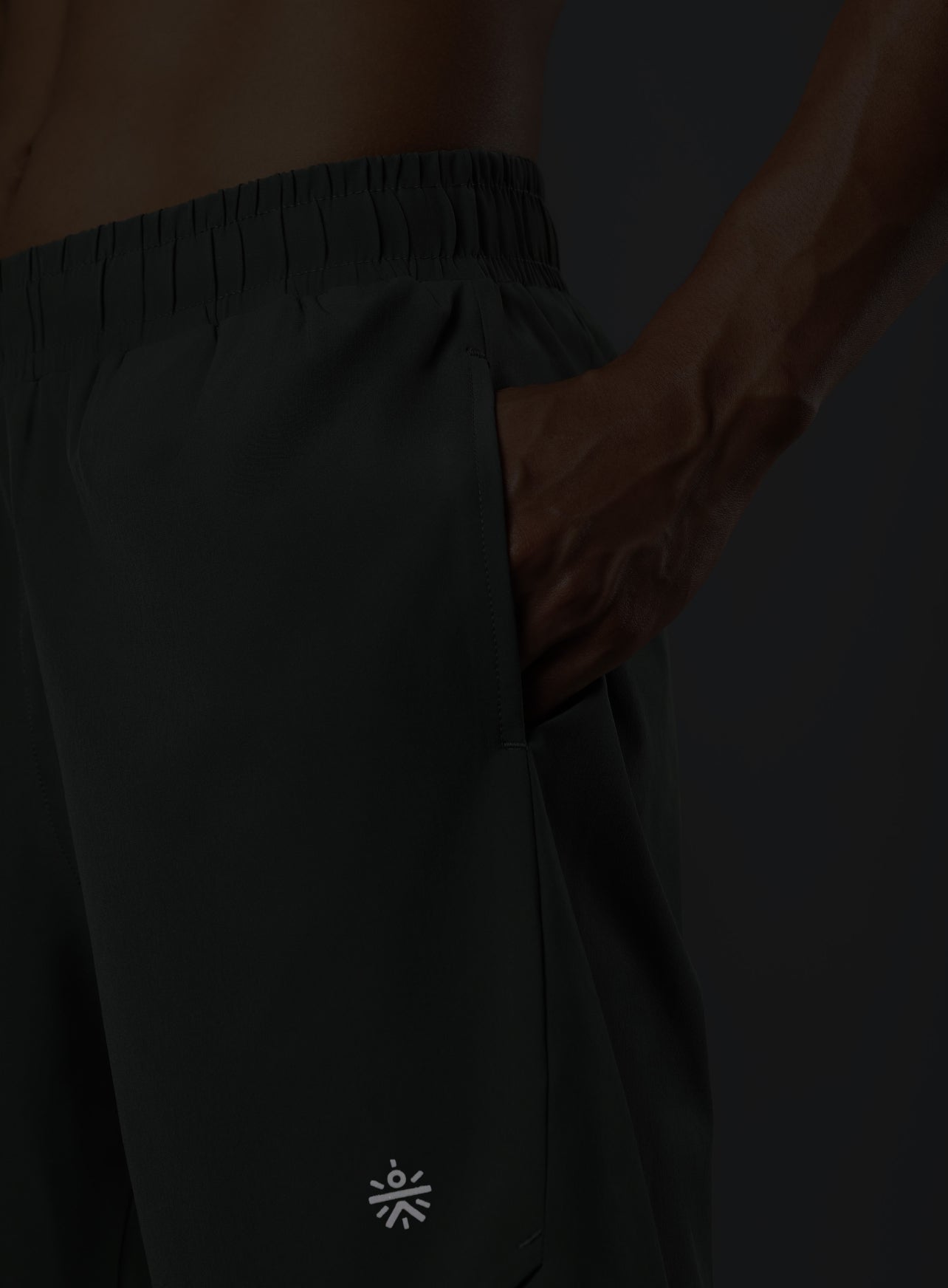 Men's Olive Iconic Running Shorts