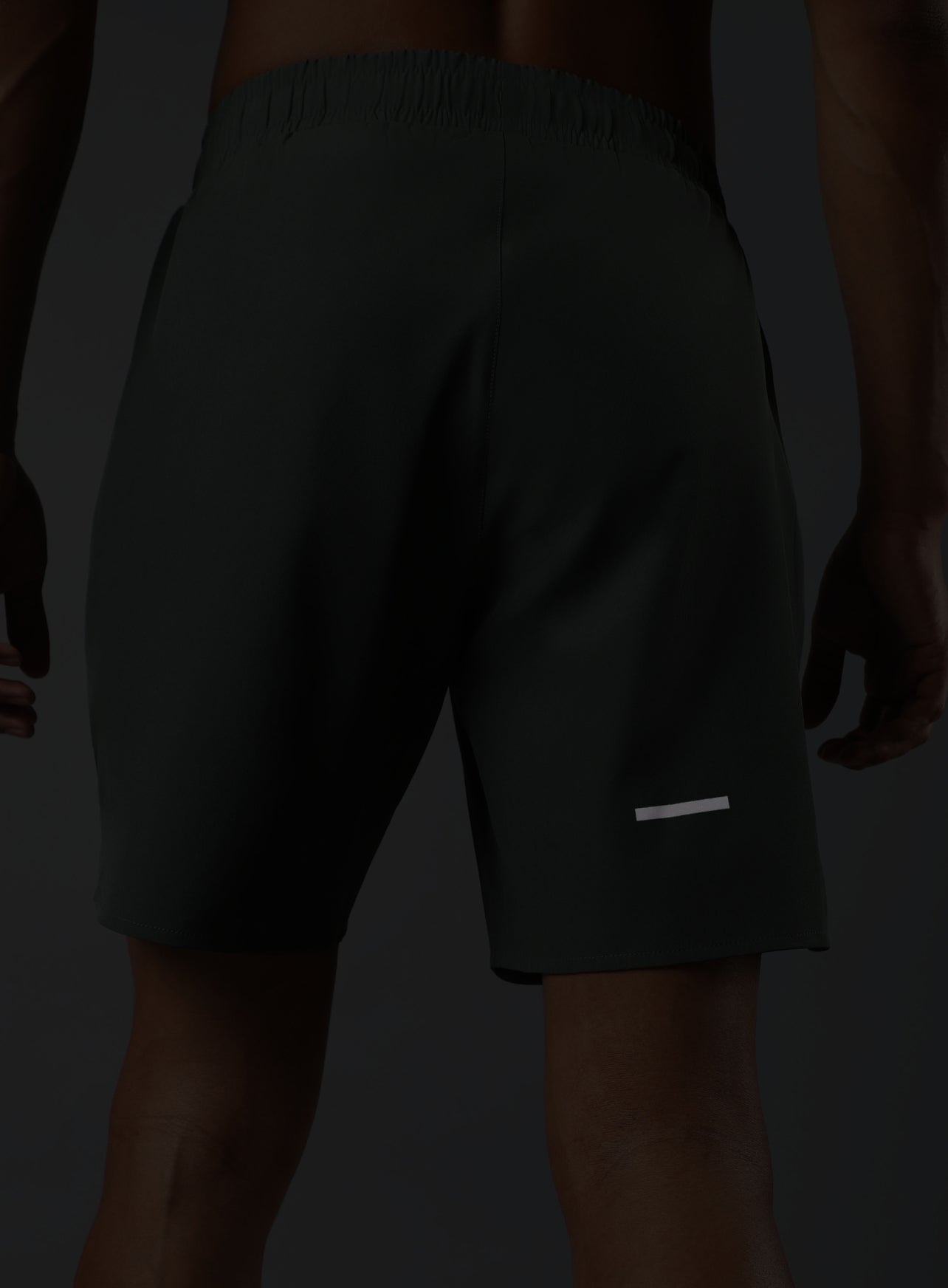 Men's Olive Iconic Running Shorts