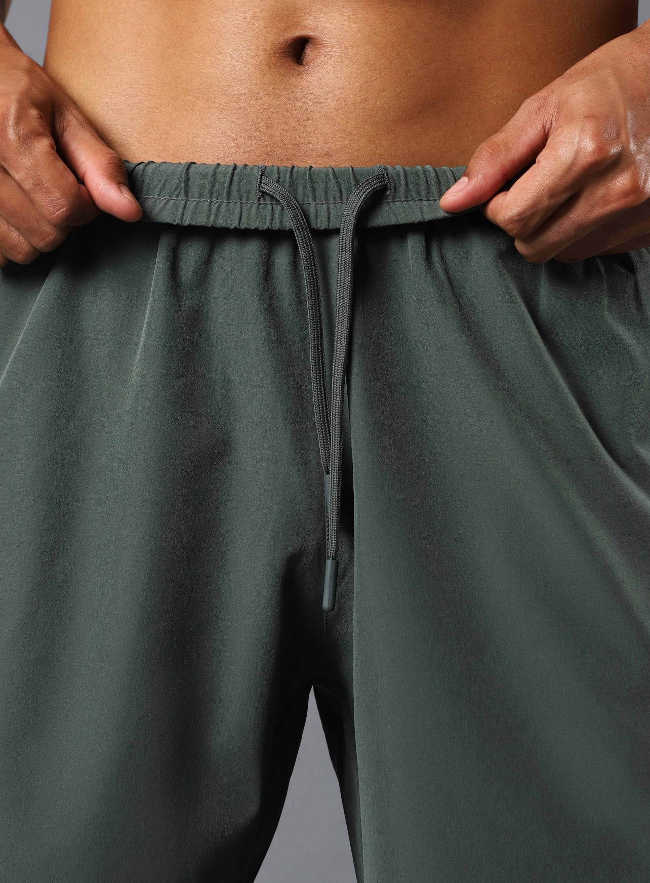 Men's Olive Iconic Running Shorts