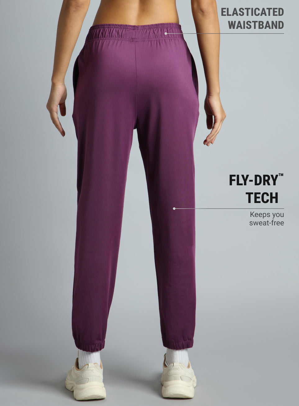 Women's Wine Iconic Running Joggers