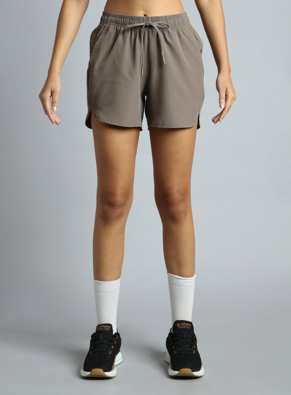 Women's Brown Running Essential Shorts