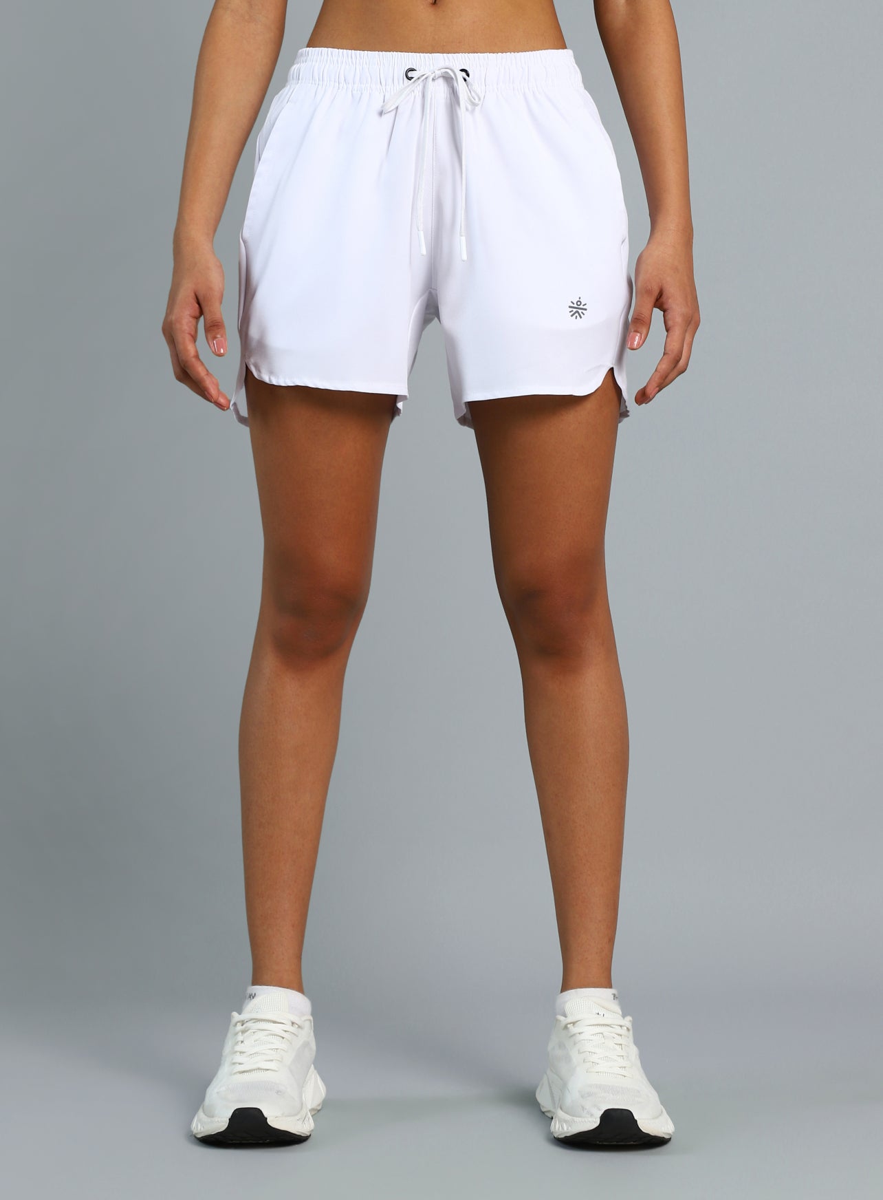 Women's White Running Essential Shorts