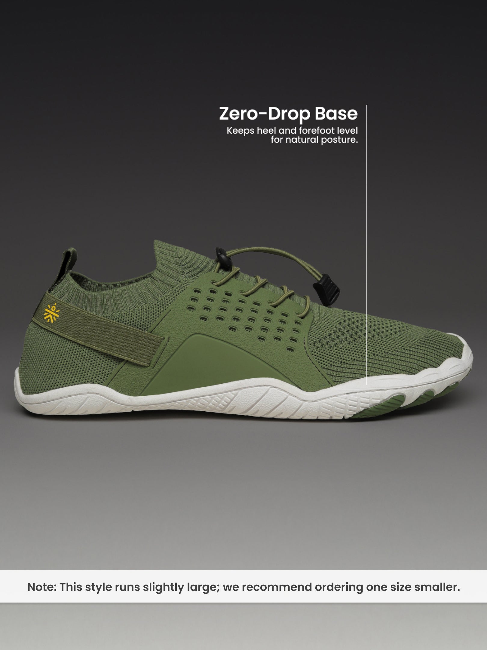 cult Men's FlexKnit Barefoot Training Shoes - Olive