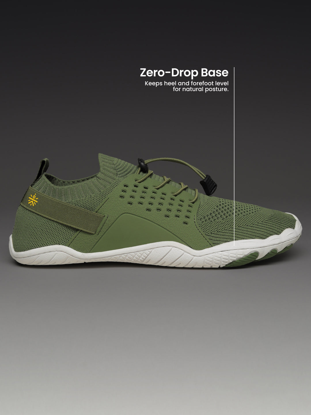 cult Men's FlexKnit Barefoot Training Shoes - Olive