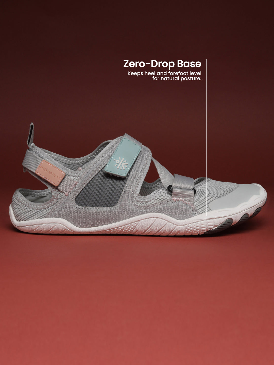 cult Men's BreezeLite Barefoot Sandals - L.Grey