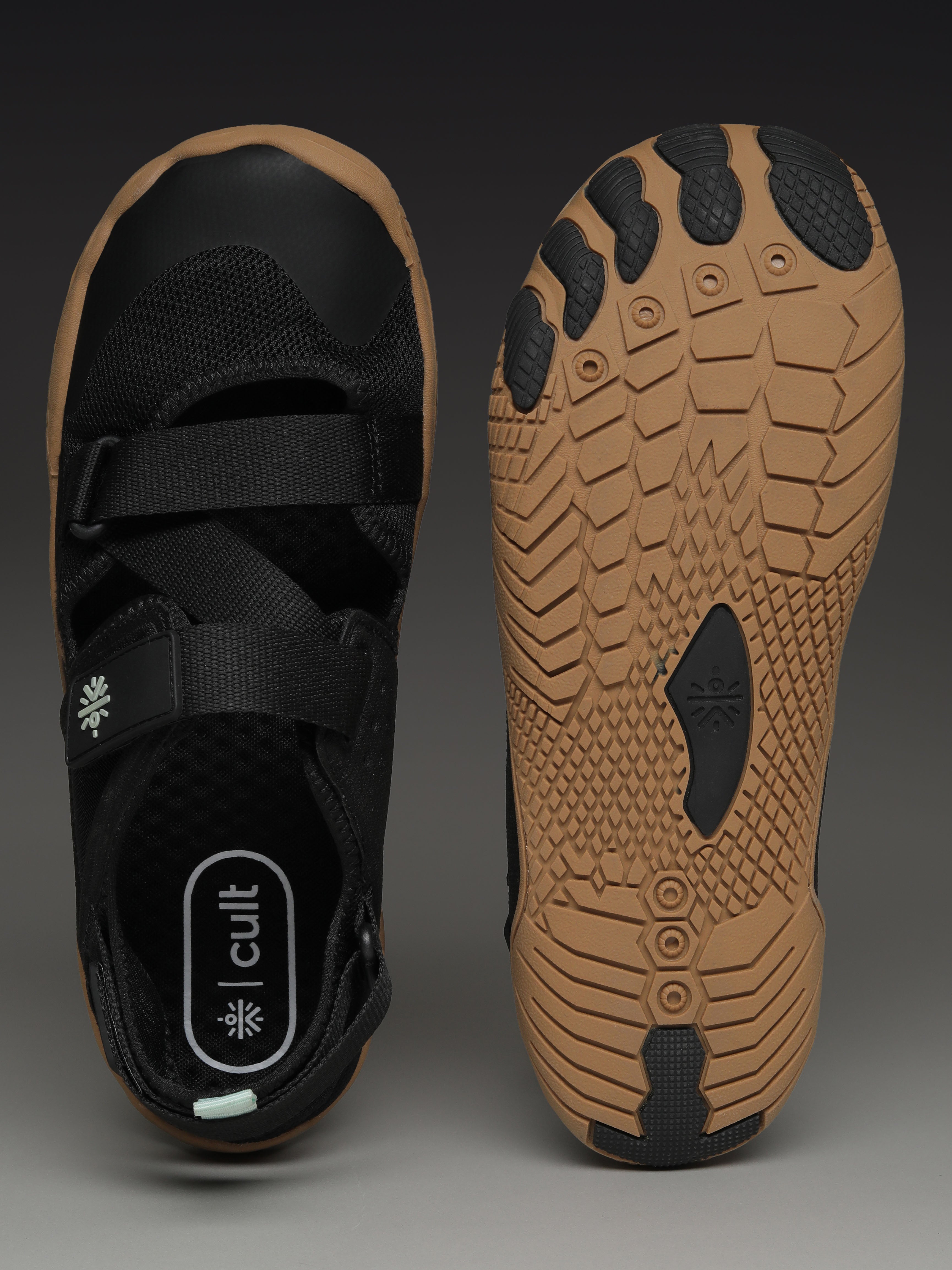 cult Men's BreezeLite Barefoot Sandals - Black