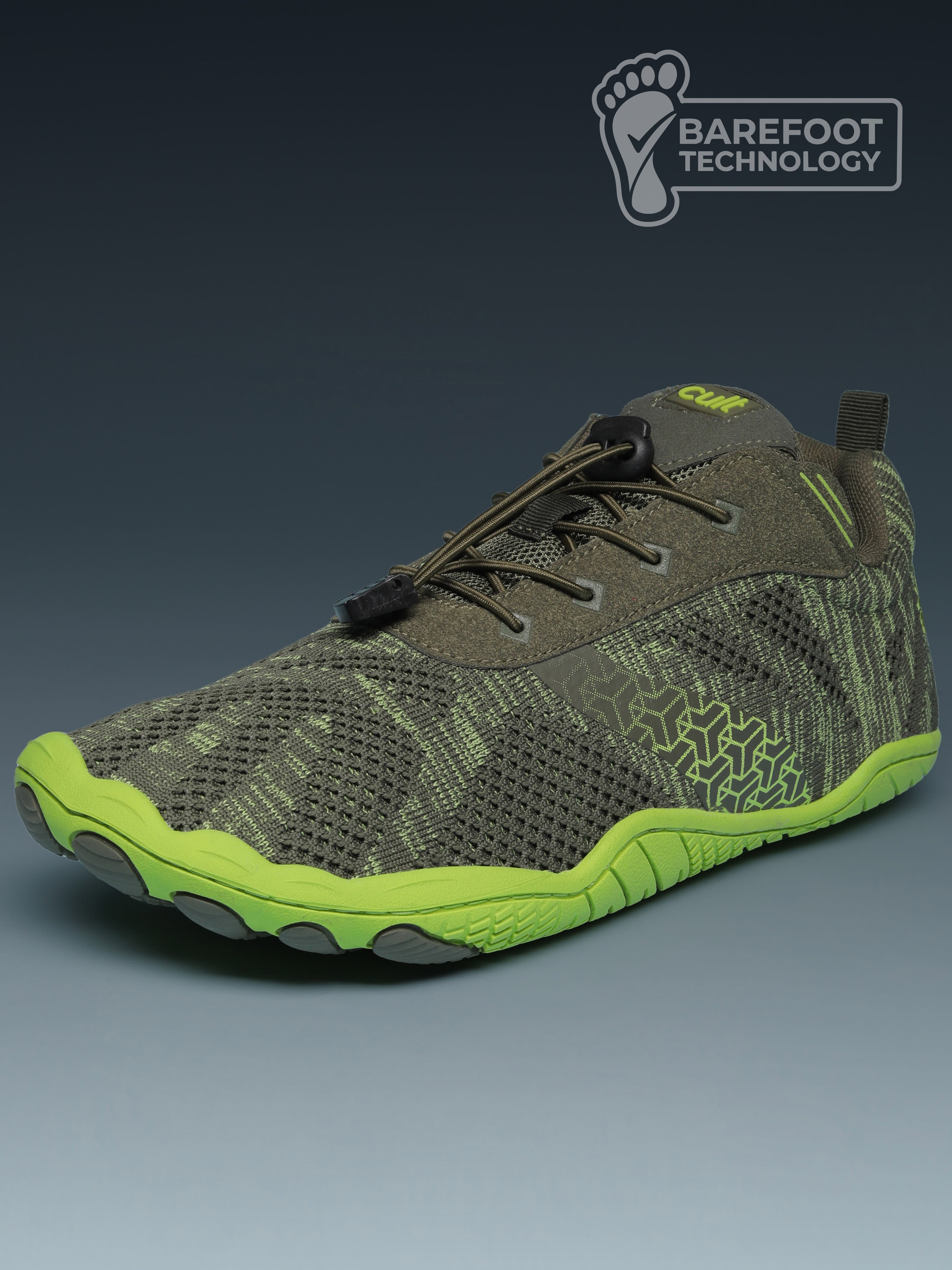 cult Men's KnitFit Barefoot Training Shoes - Olive