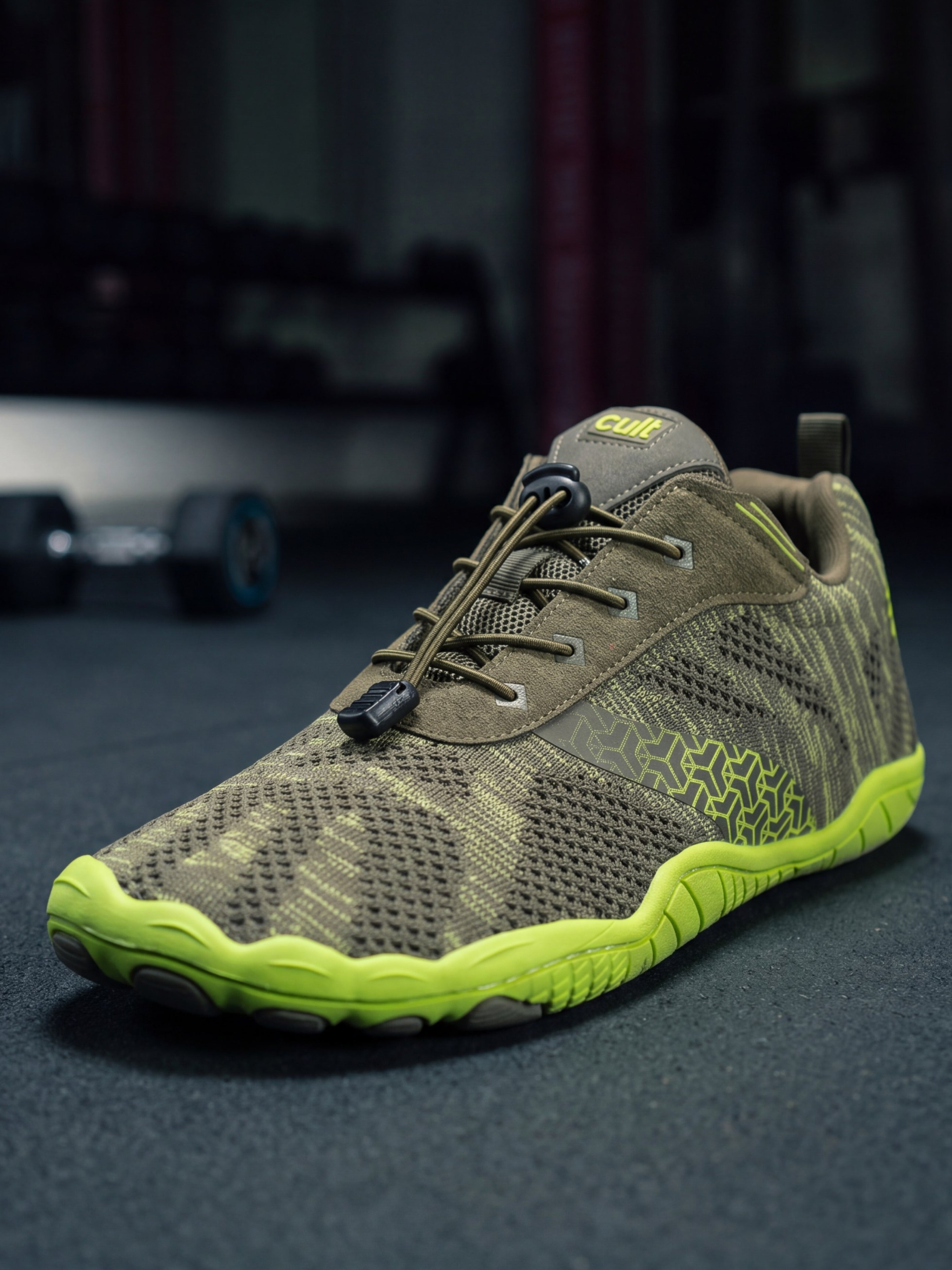 cult Men's KnitFit Barefoot Training Shoes - Olive