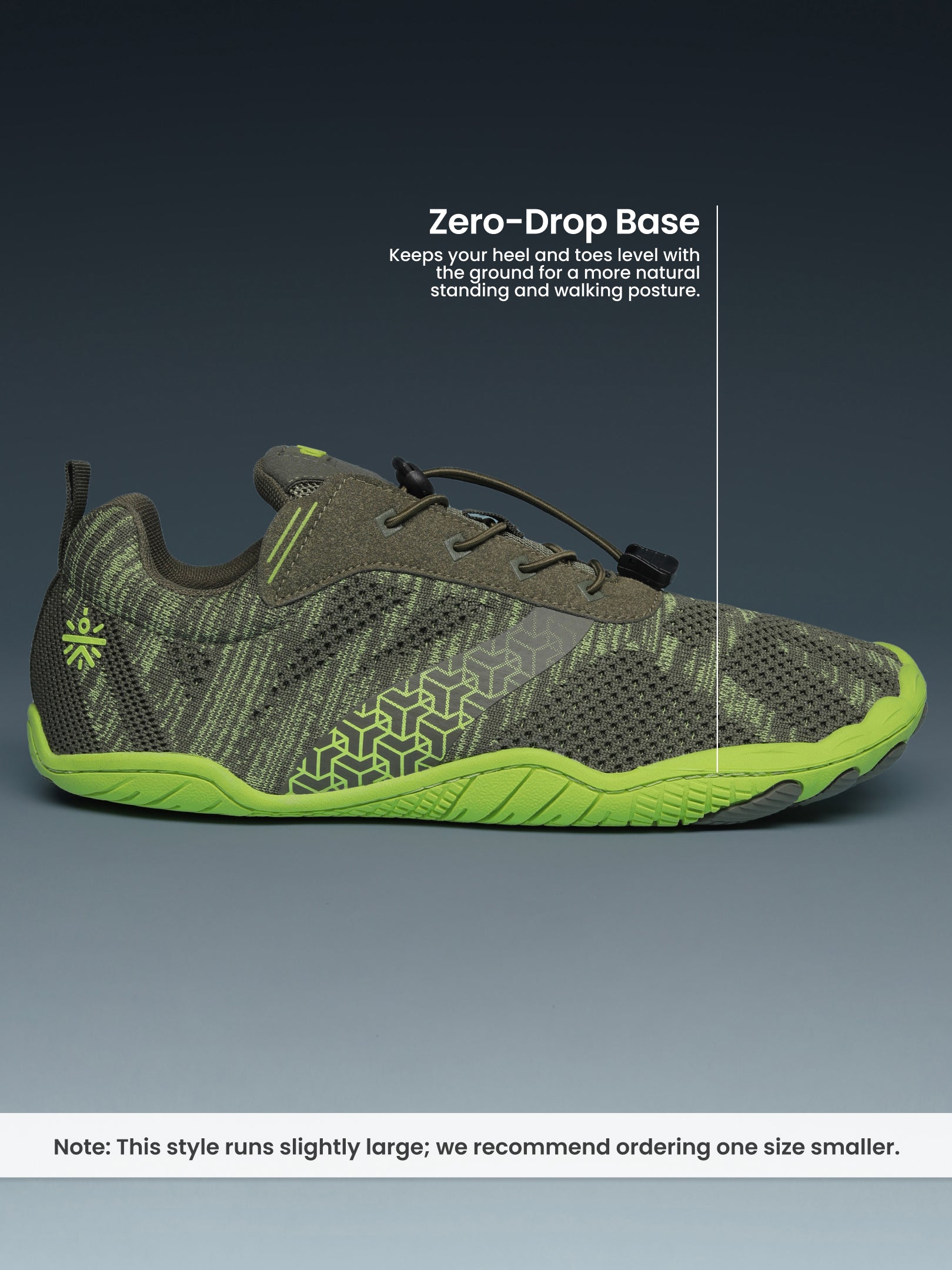 cult Men's KnitFit Barefoot Training Shoes - Olive