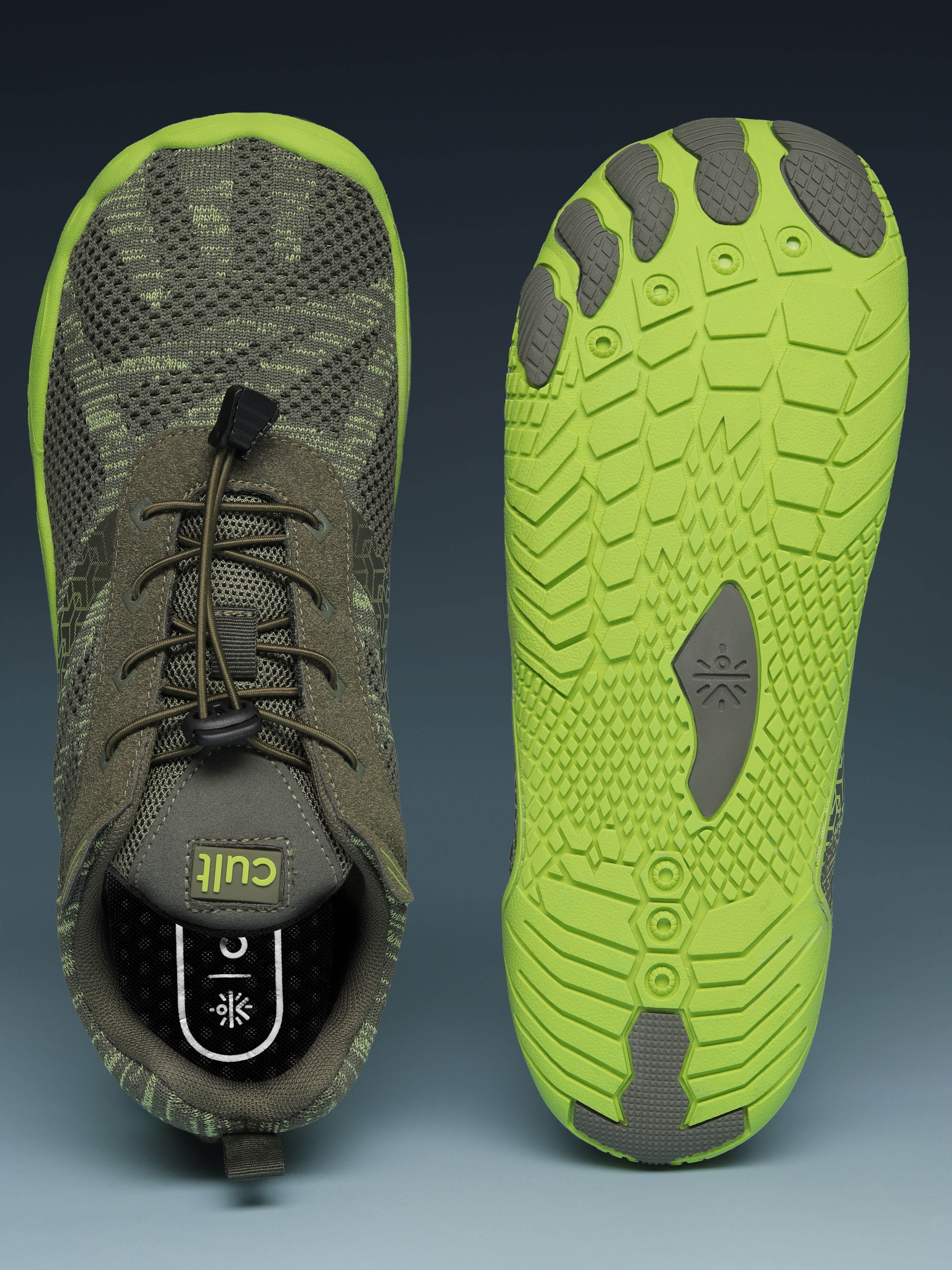 cult Men's KnitFit Barefoot Training Shoes - Olive