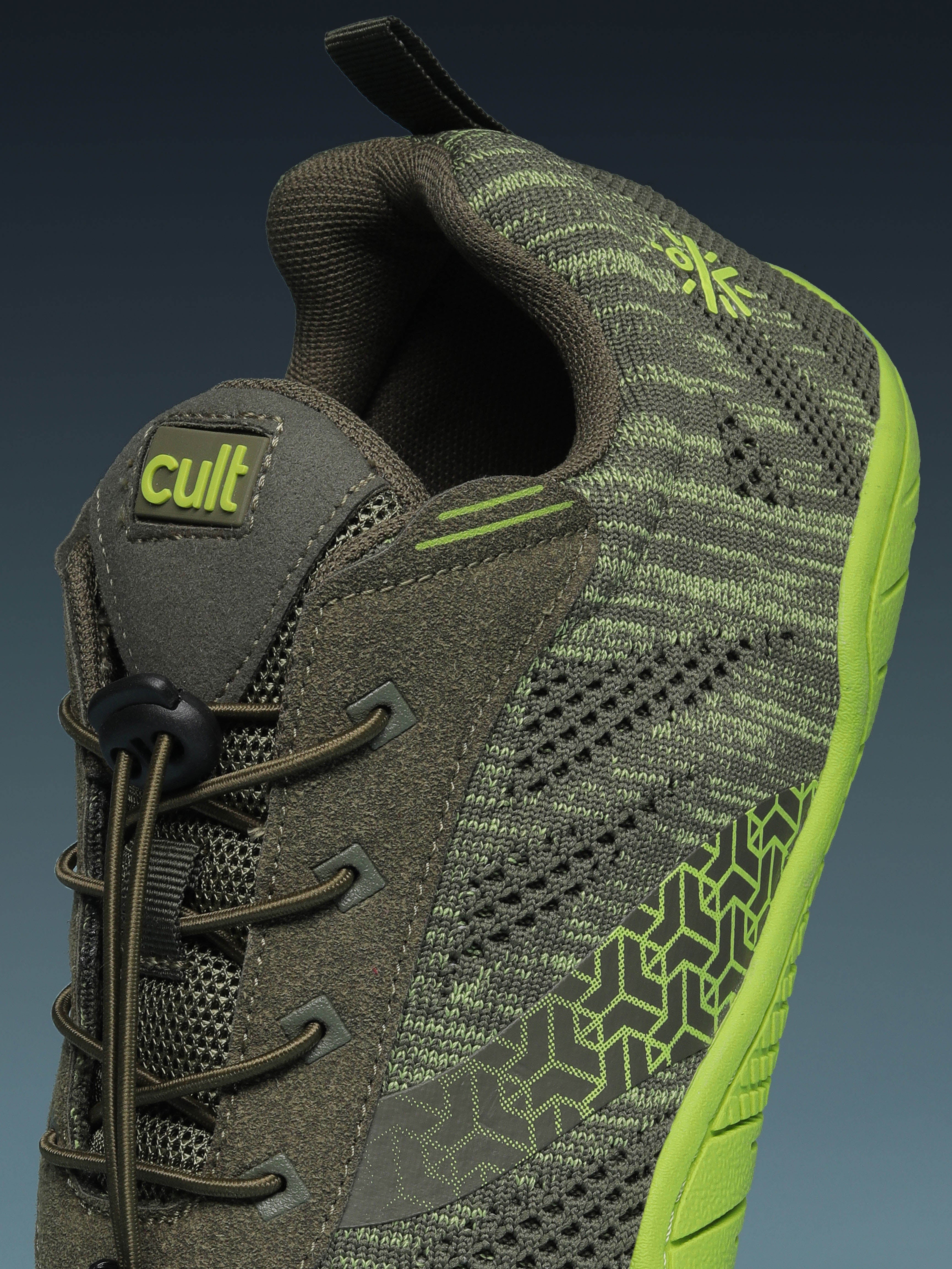 cult Men's KnitFit Barefoot Training Shoes - Olive