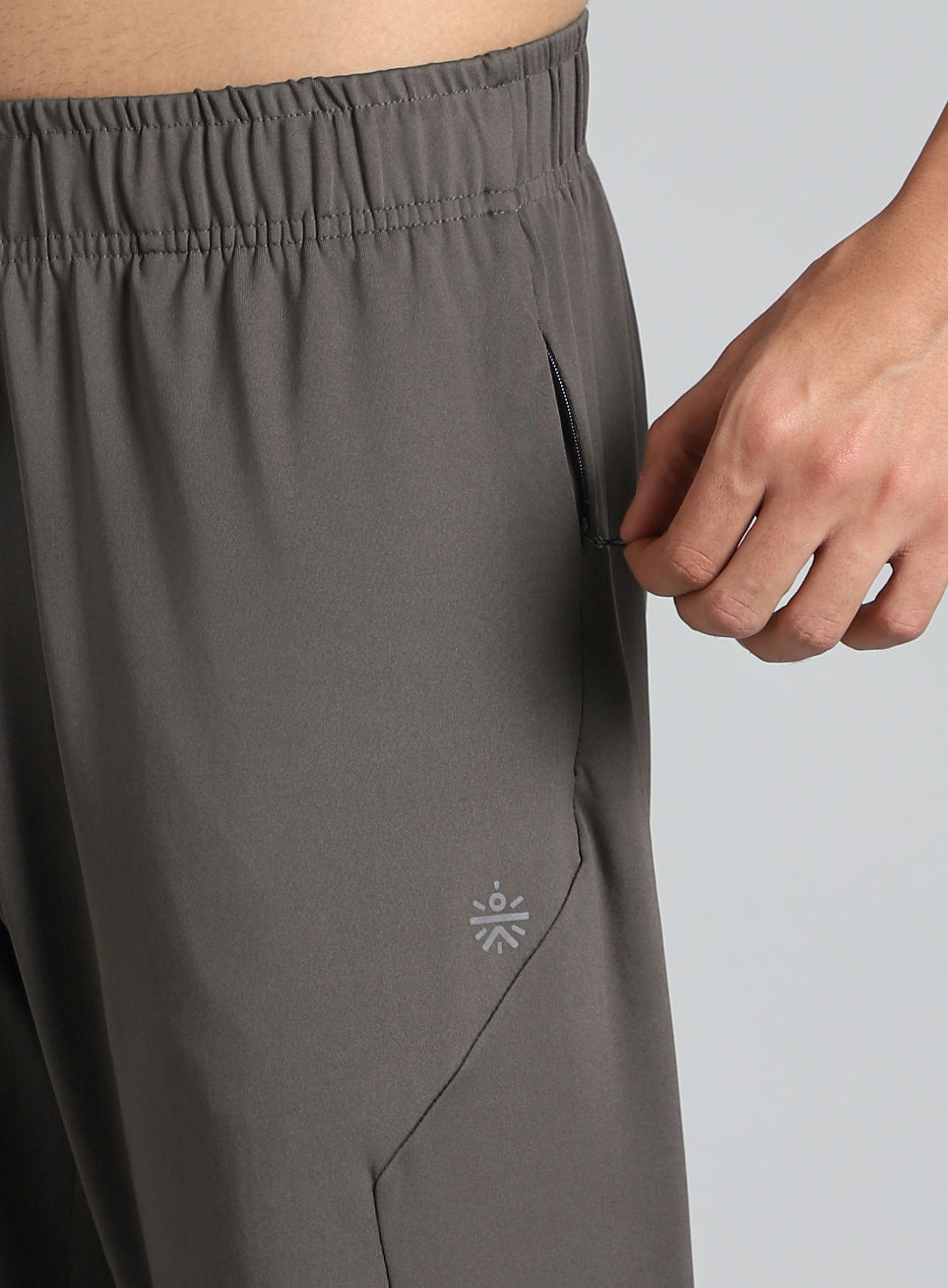 Men's Dark Grey Pace Up Running Joggers