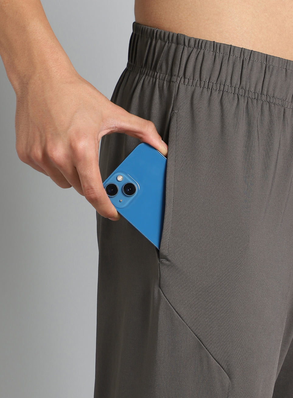 Men's Dark Grey Pace Up Running Joggers