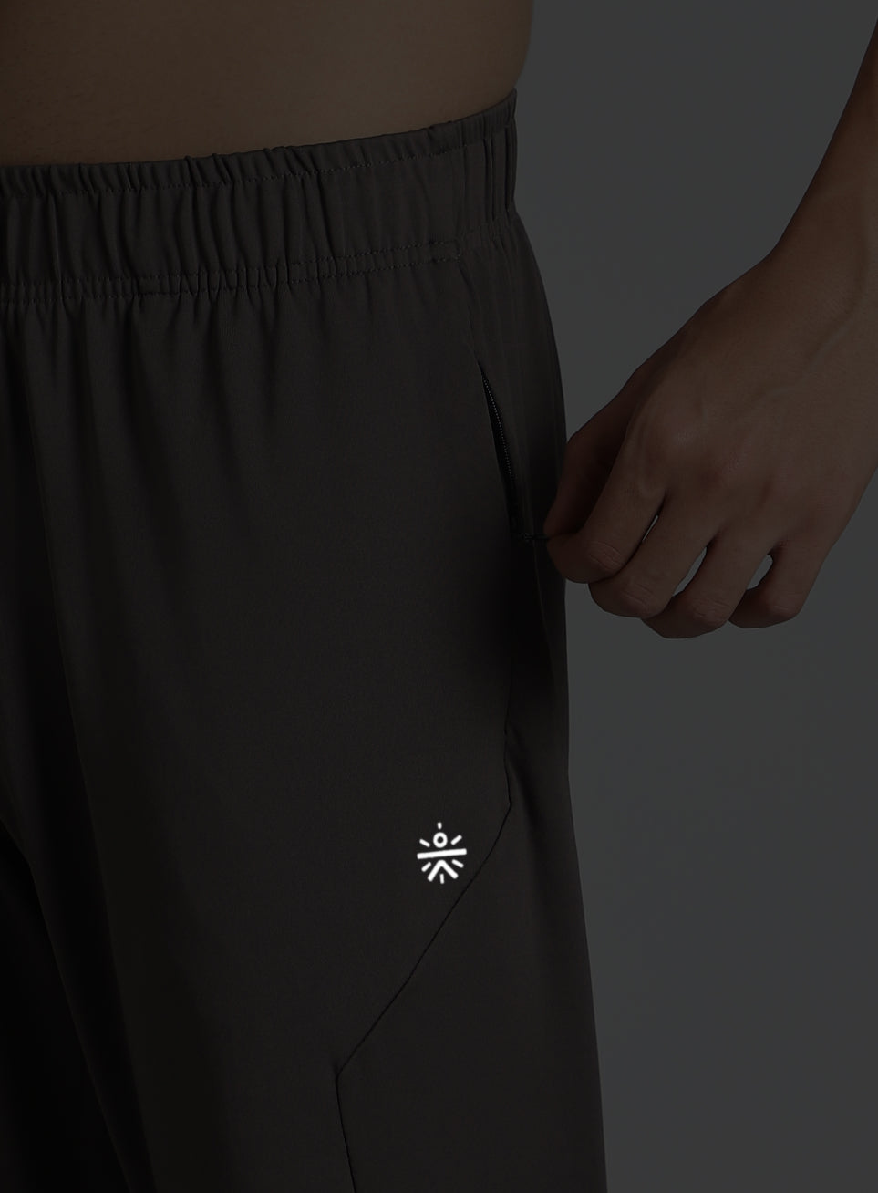 Men's Dark Grey Pace Up Running Joggers