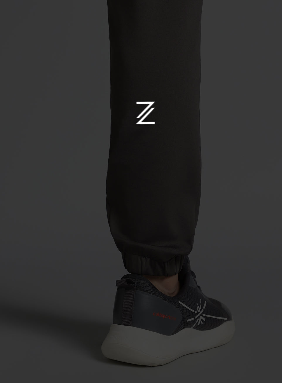 Men's Dark Grey Pace Up Running Joggers