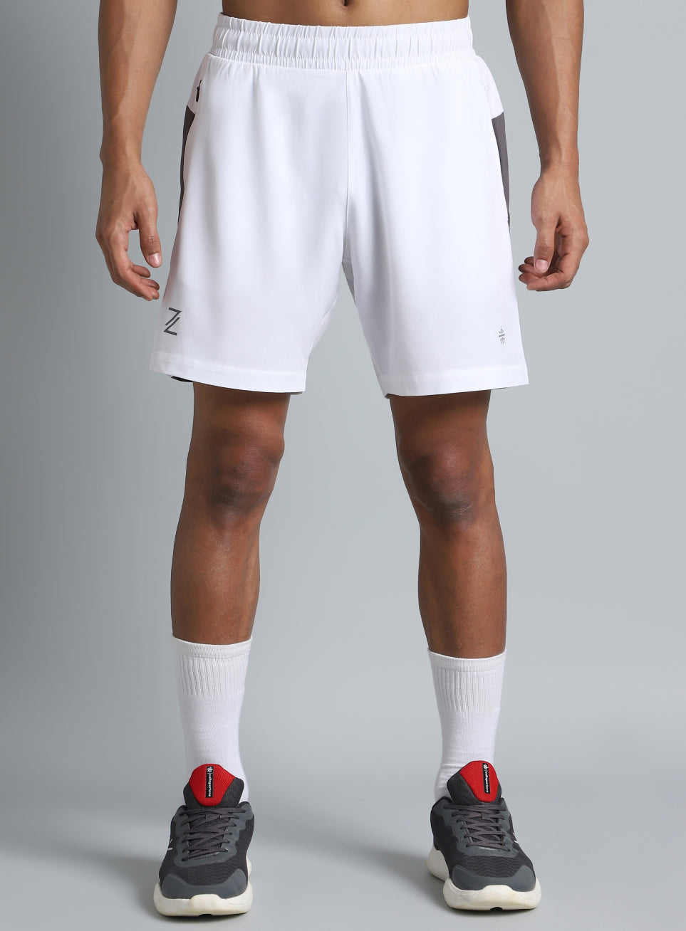 Men's White Pacer Running Shorts