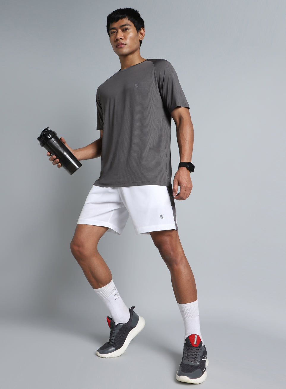 Men's White Pacer Running Shorts