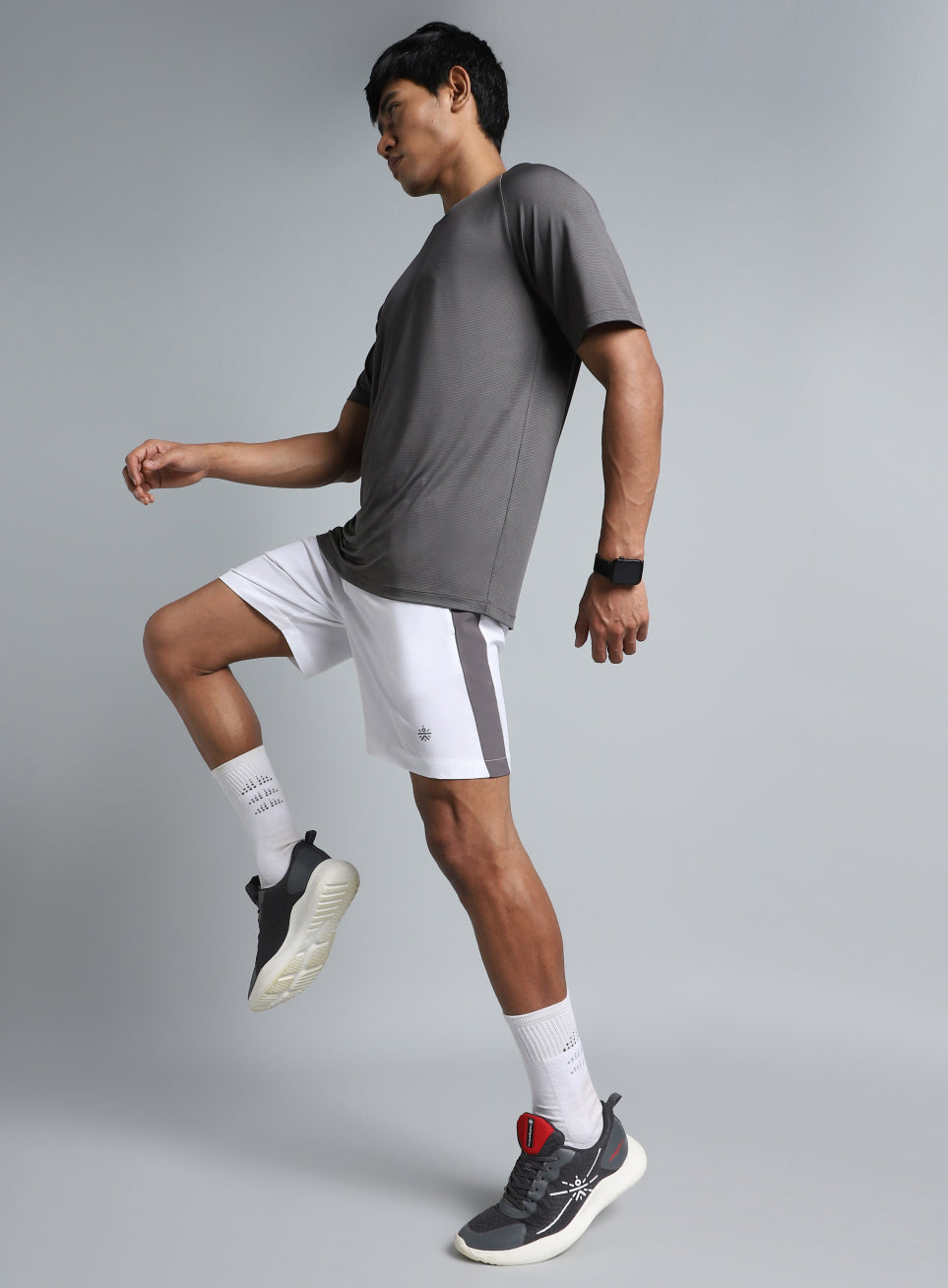 Men's White Pacer Running Shorts