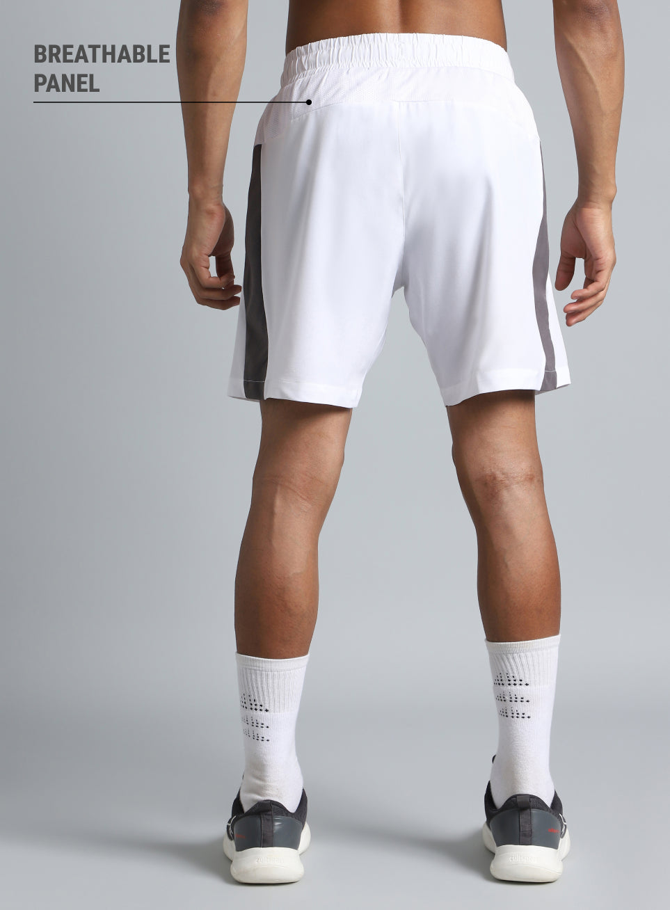 Men's White Pacer Running Shorts