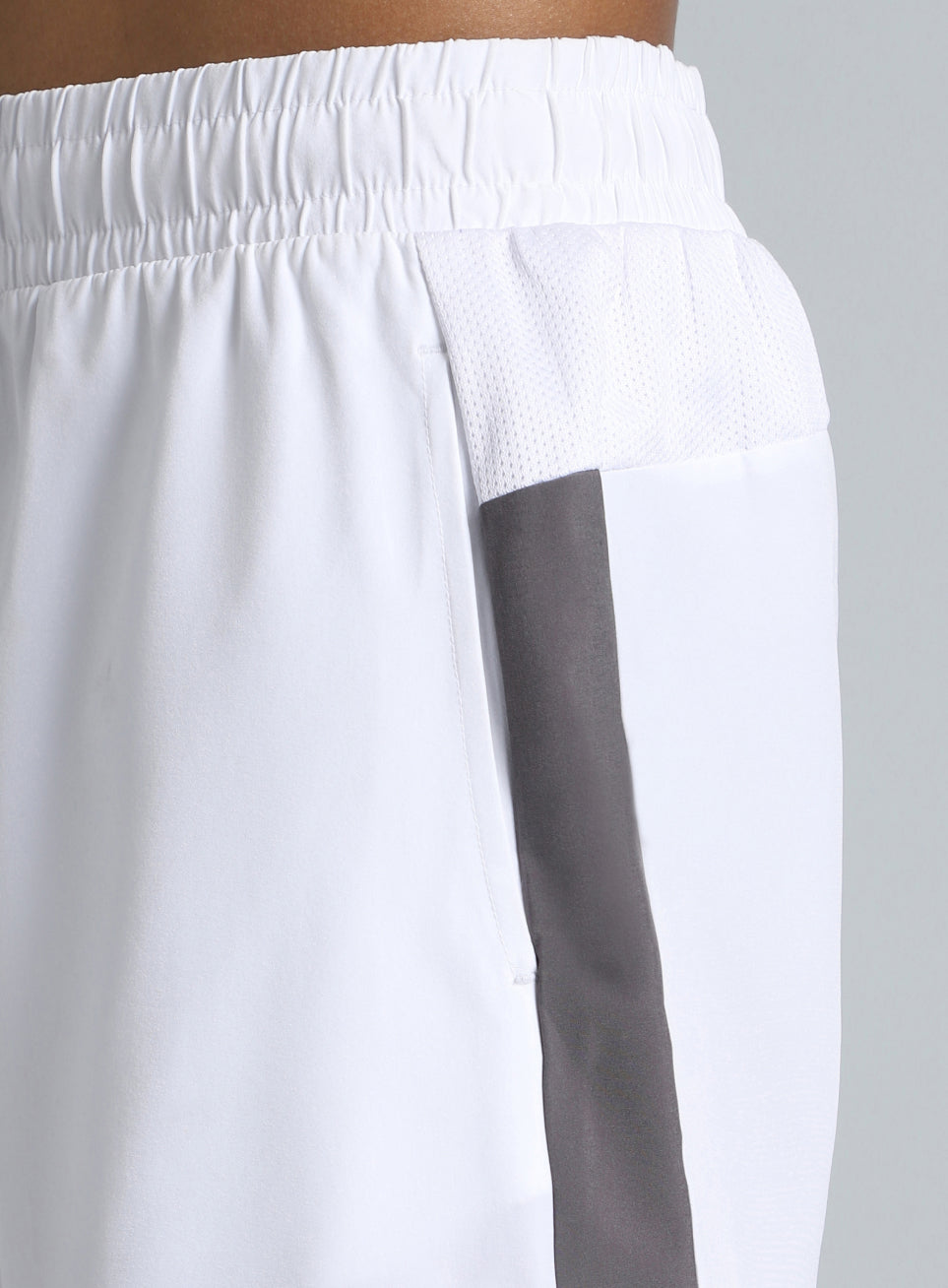 Men's White Pacer Running Shorts