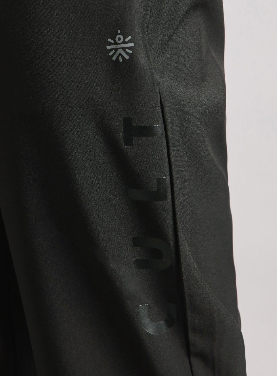 Men's Black Pace up Running Trackpants